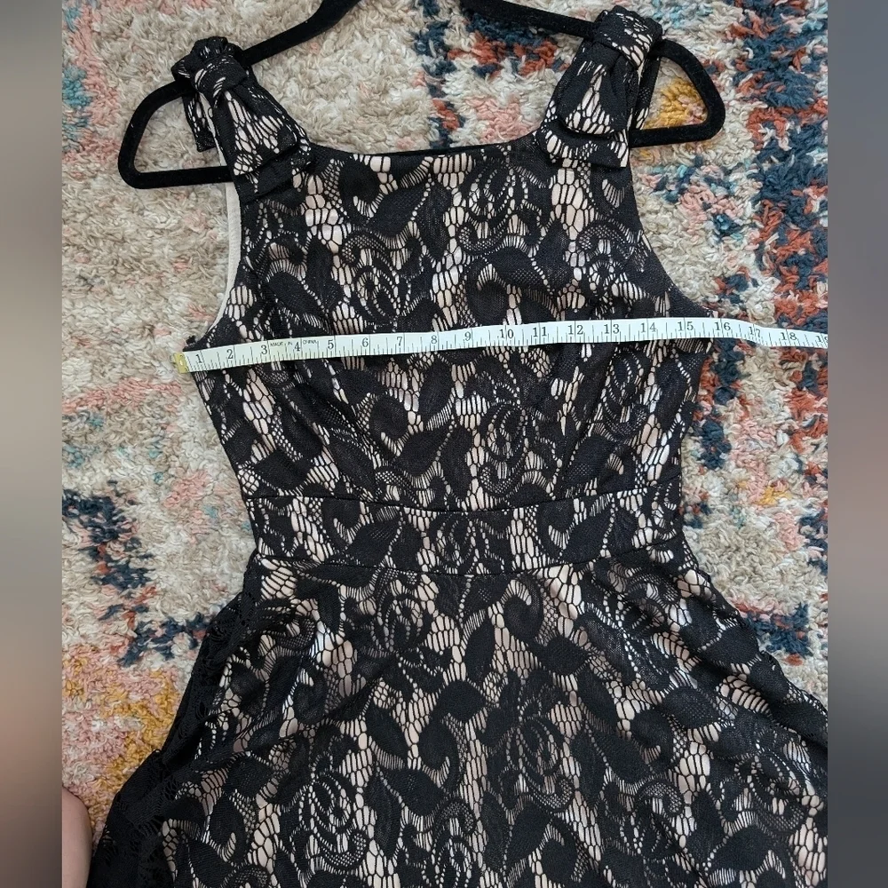 Way-In Clothing Co. Black Lace Short A-Line Dress
